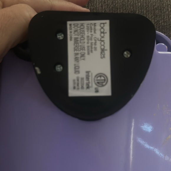 Babycakes mini cake pop maker model #cpm-20 instruction manual included used - Picture 3 of 3